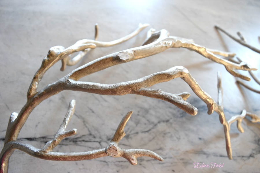 hanging jewelry display diy home decor interior design branch candle