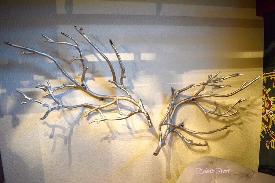 hanging jewelry display diy home decor interior design branch candle